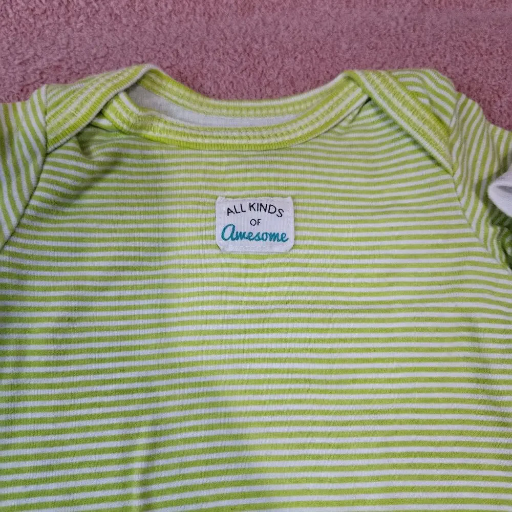 Simple Joys by Carter's Baby Boys 6 Short-Sleeve Bodysuit Lot Size 0-3 Mon